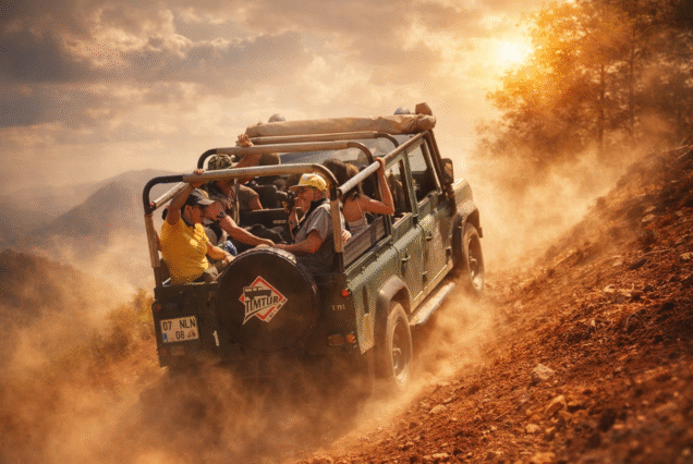 Side Jeep Safari Water Fight